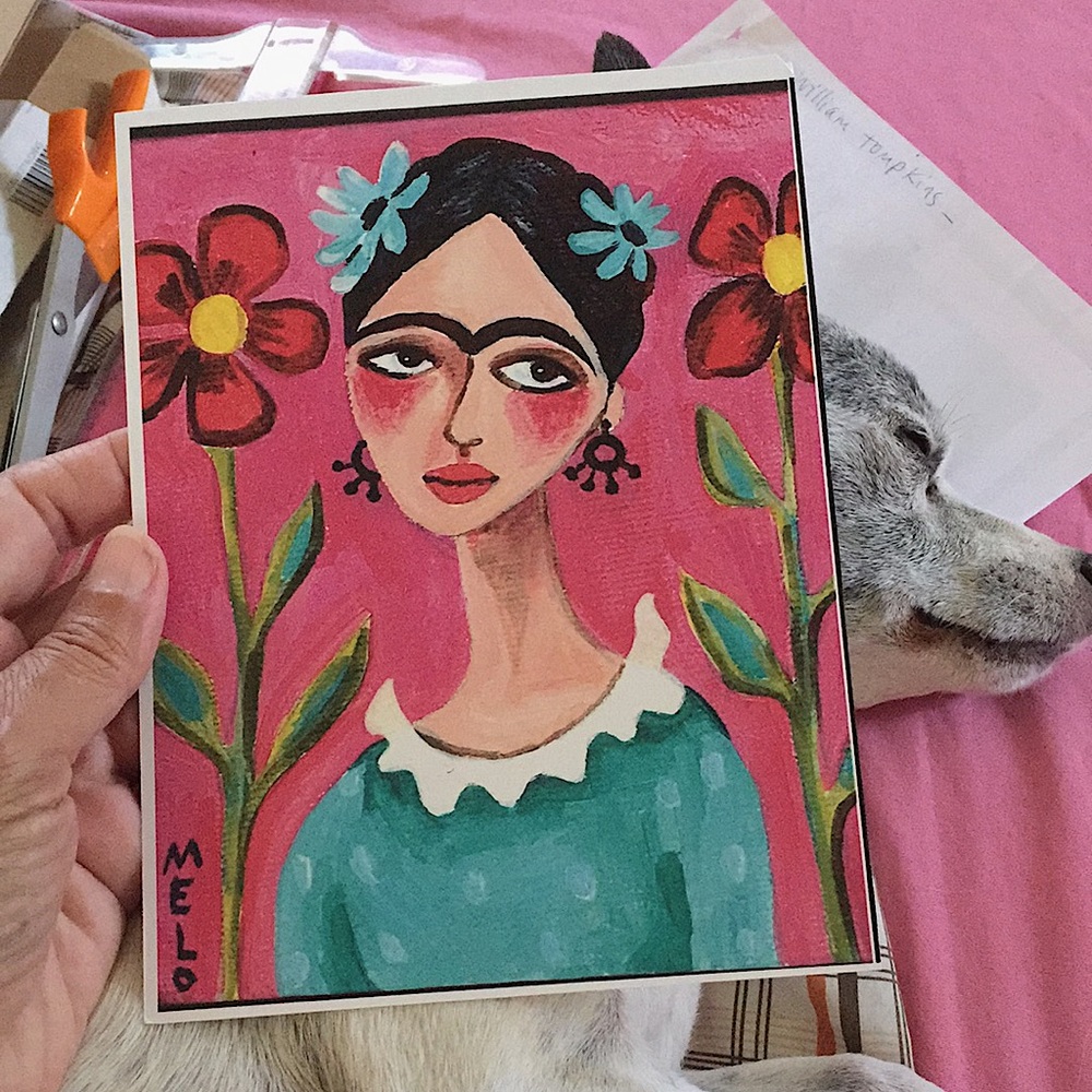 Reproduction - Frida Kahlo portrait by meloearth